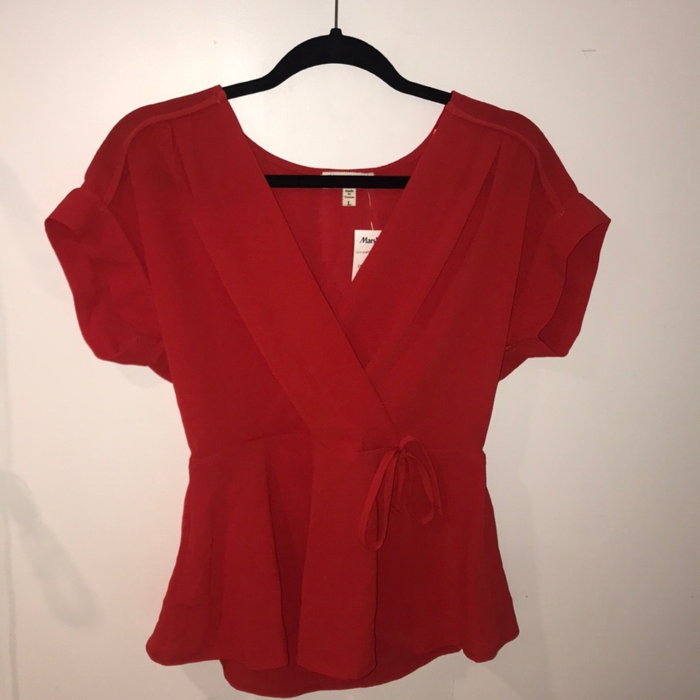 A red blouse!